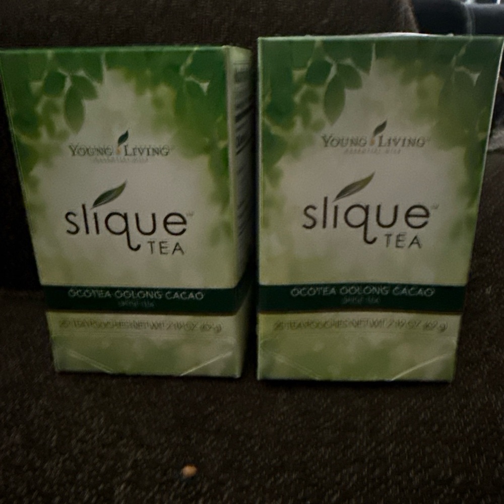 Young Living Slique Tea - Green and Gold Box